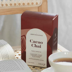 Indulge: Libertine Blend Cacao Chai Herbal Tea - 15 Tea Temples