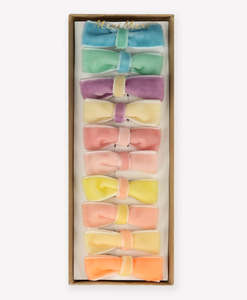 Meri Meri - Pastel Velvet Mini Bow Clips
