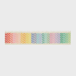 Rainbow Striped Mini Candles