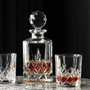 7 Piece Bohemia Crystal Whisky Decanter & Glasses Set