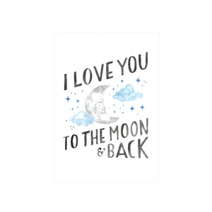 Iko Iko Card - I Love You To The Moon & Back