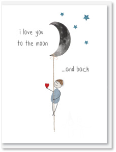 iCandy Card - I Love You to the Moon  ... And Back