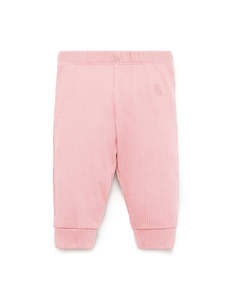 Baby And Child: Rib Leggings - Dusty Rose