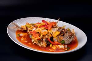 Main Seafood: M26 - DEEP FRIED SNAPPER SWEET & SOUR SAUCE