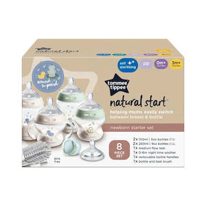 Products: 8 Piece Tommee Tippee Natural Start Newborn Starter Set