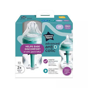 Products: TOMMEE TIPPEE ADVANCED ANTI-COLIC 2PK 260ML BOTTLES