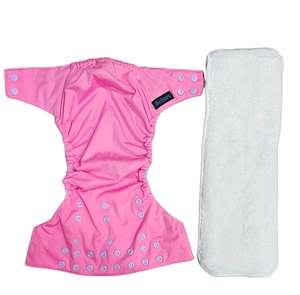 Nappies Wetbags: BeBops Reusable cloth Nappy :Light Pink