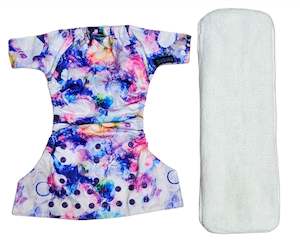 BeBops Reusable cloth Nappy :AURORA