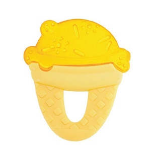 Teething Tooth Care: Chicco Fresh Relax Teether - Yellow Ice Cream
