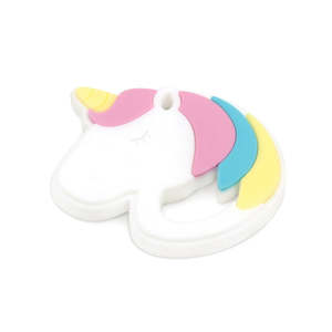 Teething Tooth Care: Bumkins Silicone Teether - Unicorn