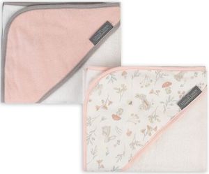 Gifts For Baby: LITTLE LINEN HOODED TOWEL 2PK - HARVEST BUNNY