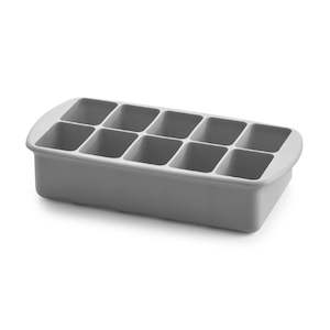 Melii Silicone Baby Food Freezer Tray with Lid - Grey
