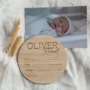 Personalised Birth Announcement Card