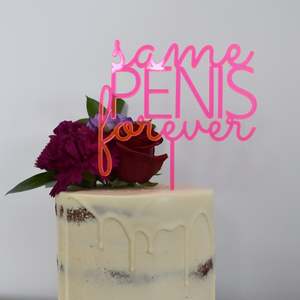 Cake Topper Collection: Same P Forever Cake Topper (other colours available)