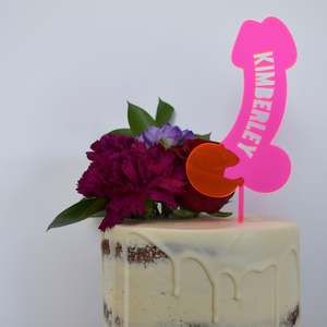 Cake Topper Collection: BDE Personalised Cake Topper (other colours available)