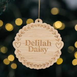 All: Heart Wreath Christmas Bauble