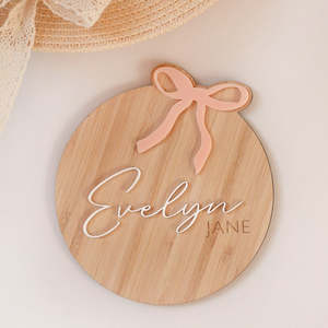 Personalised Bow Plaque