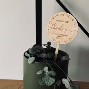 Personalised Wreath Teacher Planters