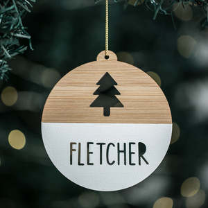 Personalised Christmas Tree Bauble