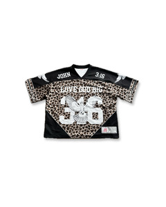 Christian Streetwear: 'Saviour' Football Jersey in Black