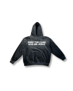 Christian Streetwear: 'JESUS VS FAME' Hoodie in Red