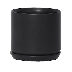 pots: Oslo Planter Black 15cm