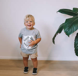 Kids: All in the name Tee - Grey