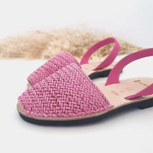 Avarca Sandals: PINK BRAID