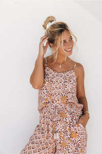 Fashion: ADELINE SPLICED CAMI | VANILLA Size 12