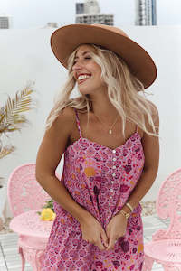 Fashion: ADELINE SPLICED CAMI | RASPBERRY