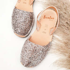 Champagne Glitters - Soft Sole Avarca - Wider Fit 38 & 41