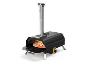 12" Portable Wood Pellet Pizza Oven with 360° Rotating Stone