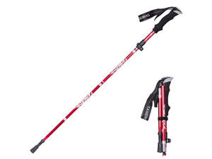 Portable 5-Section Hiking Sticks -Red/110CM