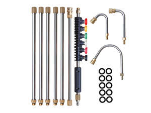 Home Living: 10PCS Pressure Washer Extension Wand Set