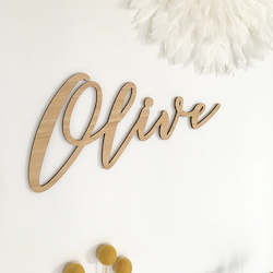 Decor: Bamboo Name Sign