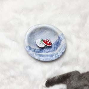 Sale: Aura Green Toadstool Earrings