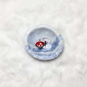 Sale: Aura Black Toadstool Earrings