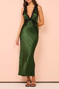 Camille Midi in Fern/Black