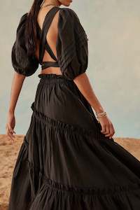 Rent: Ella Tie Back Set in Coal