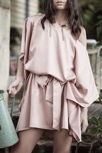 Sundays The Label: Sateen Dress in Champagne