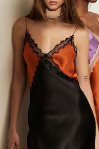 Sadie Dress in Sunset/Black