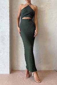 Esma Dress in Forest