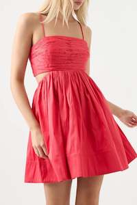 Liza Baby Doll Dress in Rouge Pink