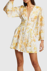 Mini: Capri Long Sleeve Mini Dress in Floral