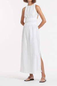 Franc Cross Back Gown in White