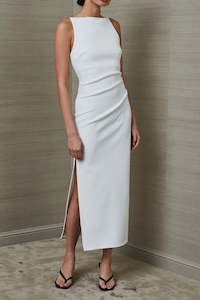 Hens: Arlette Tuck Midi Dress