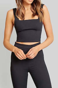 Sets Separates: Valentine Crop in Black