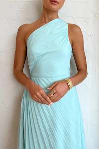 One Shoulder: Azalea Gown in Mint