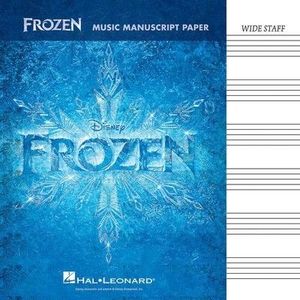 Frozen - Music Manuscript Paper - CLEARANCE - was