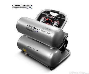 Air Compressors: Chicago HUSH20 Aluminium Silenced 20L Air Compressor